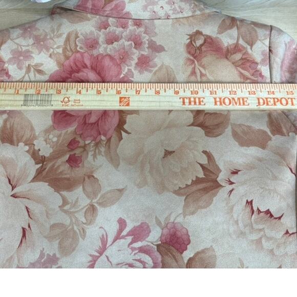 "MARIO BALTHAZAR" STUNNING Y2K Peonies Faux Suede Dress Coat SZ 2 RARE! PLZ READ - Picture 16 of 16